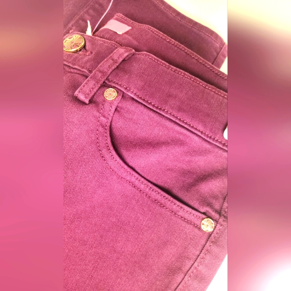 Lilly Pulitzer Purple Skinny Jeans NWT Women's Size 6 - Picture 3 of 5